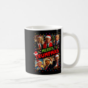 Taza De Café Feliz Trumpmas Santa Trump pijama de Navidad diver