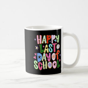 Taza De Café Feliz último día de escuela divertido fin de año m
