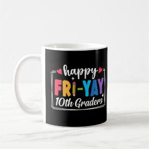 Taza De Café Feliz Viernes 10º Estudiantes Profesor Divertido