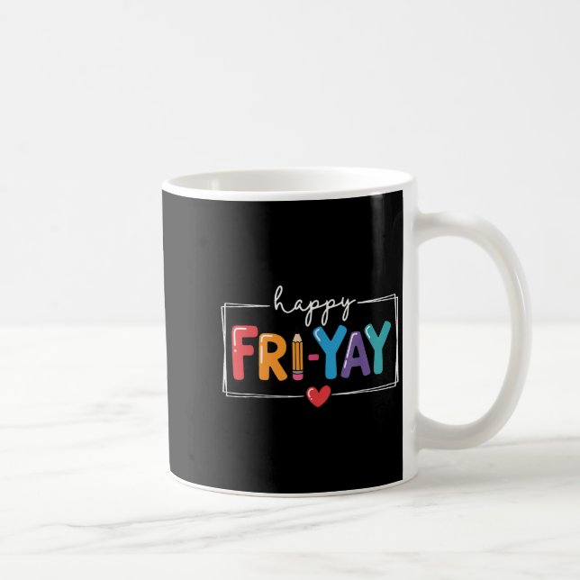 Taza De Café Feliz viernes, divertida fiesta para estudiante de (Derecha)