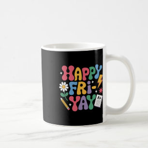 Taza De Café Feliz Viernes Divertido Vida de Maestro Fin de Sem