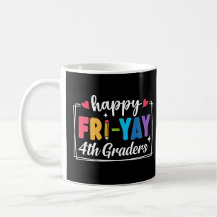 Taza De Café Feliz Viernes Estudiantes de Cuarto Grado Profesor