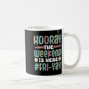 Taza De Café Feliz Viernes para Mujeres Profesor Escuela Meme V