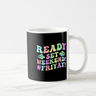 Taza De Café Feliz viernes Vier Yay Profesor Escuela Meme Tank