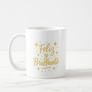Taza De Café Feliz y Brillante ✨ | Festive Christmas Design 