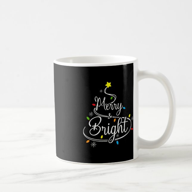 Taza De Café Feliz y brillante vacaciones para Navidades de tem (Derecha)