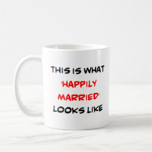 Taza De Café felizmente casado