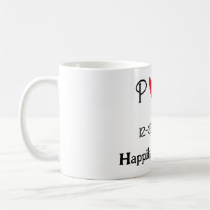 Taza De Café Felizmente comprometidos agregar nombre de la pare
