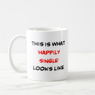Taza De Café felizmente soltero