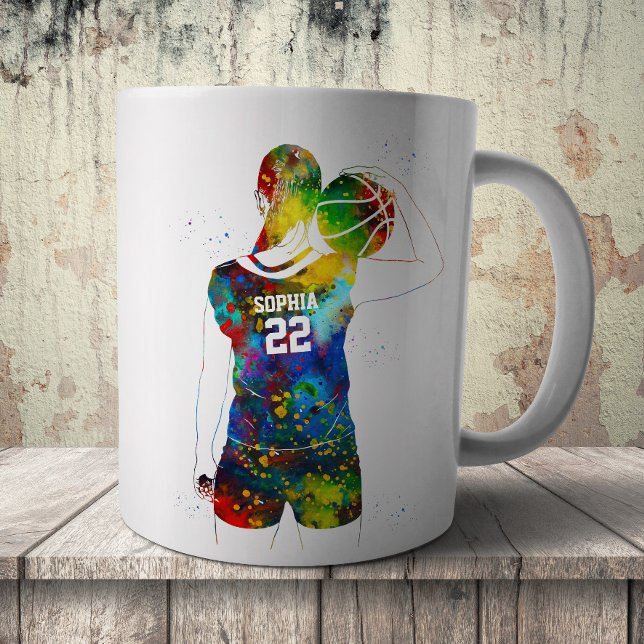 Taza De Café Female Basketball Player (Subido por el creador)