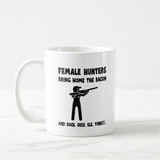 Taza De Café Female Hunters Bring Home the Bacon