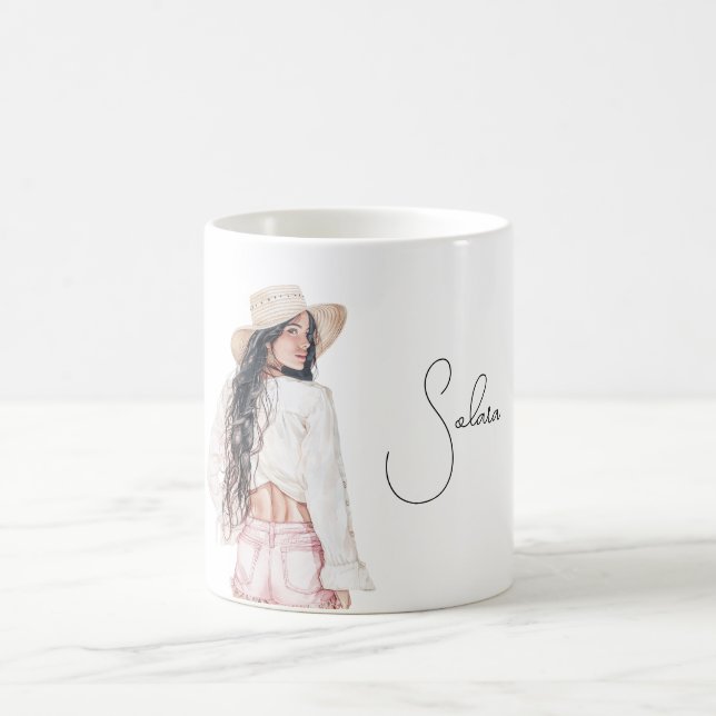 Taza De Café Female Pink Shorts  (Centro)