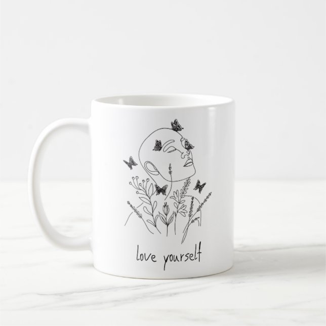 Taza de café femenina (Izquierda)