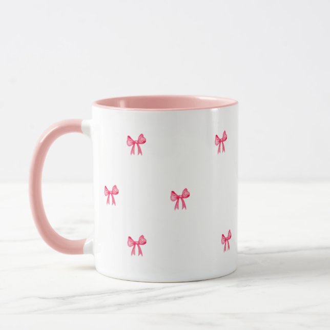 Taza de café femenina rosa linda (Izquierda)