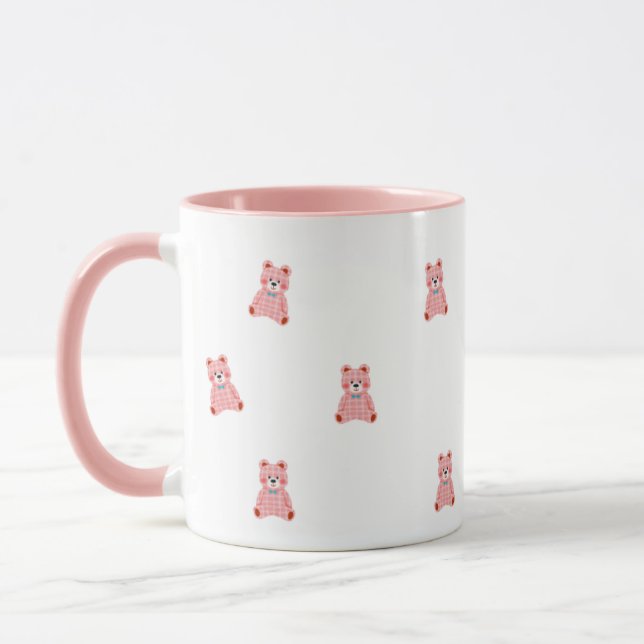 Taza de café femenina rosa linda (Izquierda)