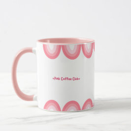 Taza de café femenina rosa linda