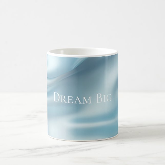 Taza De Café Feminine Light Blue Faux Satin (Centro)