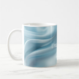 Taza De Café Feminine Light Blue Faux Satin