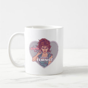 Taza De Café FEMINISTA DE BADASS, personalizado