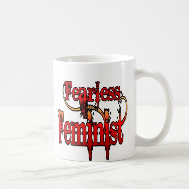 Taza De Café Feminista intrépido (Derecha)