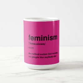 Taza De Café Feminista Rosa