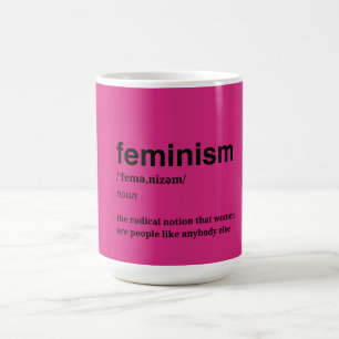 Taza De Café Feminista Rosa