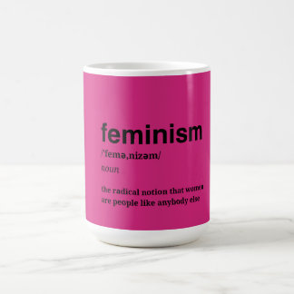 Taza De Café Feminista Rosa