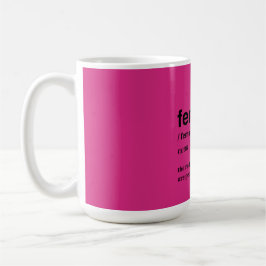 Taza De Café Feminista Rosa