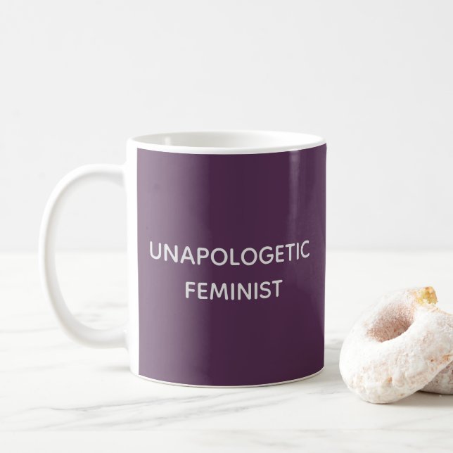 Taza De Café Feminista sin remordimientos (Con donut)