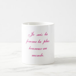 Taza De Café Femme le del la de los suis de Je más monde del au