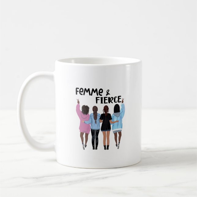 Taza De Café Femme y Feroe Mug Motivacional (Izquierda)