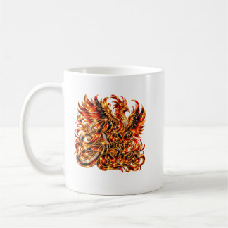 Taza de café Fénix Resurge de las Cenizas
