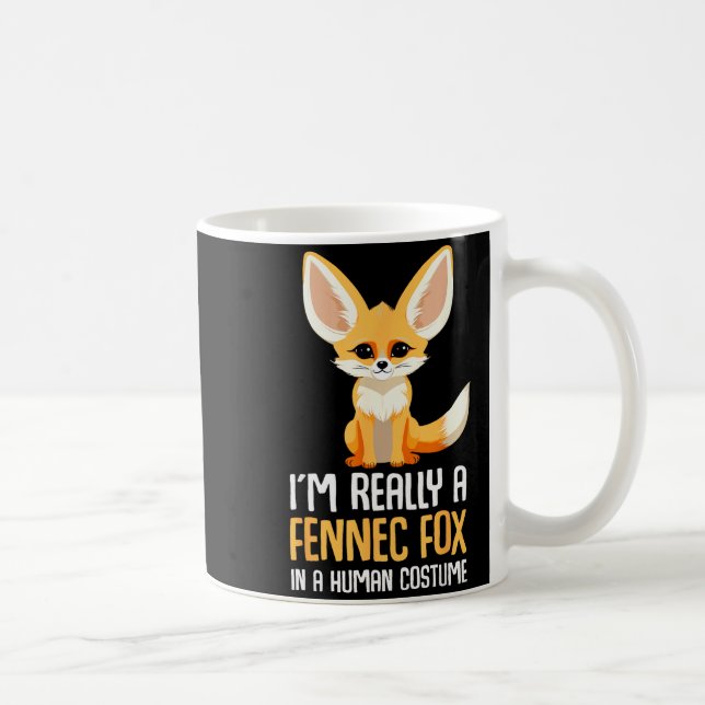Taza De Café Fennec Fox Costume Girls Fox  (Derecha)
