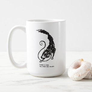 Taza De Café Fenrir Fenris es un perro libre que vigila mitolog