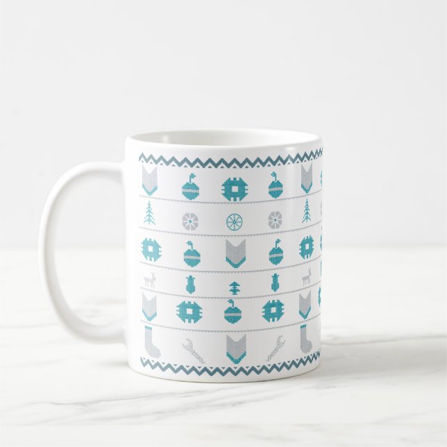 Taza De Café Feo Feliz Navidad (Izquierda)