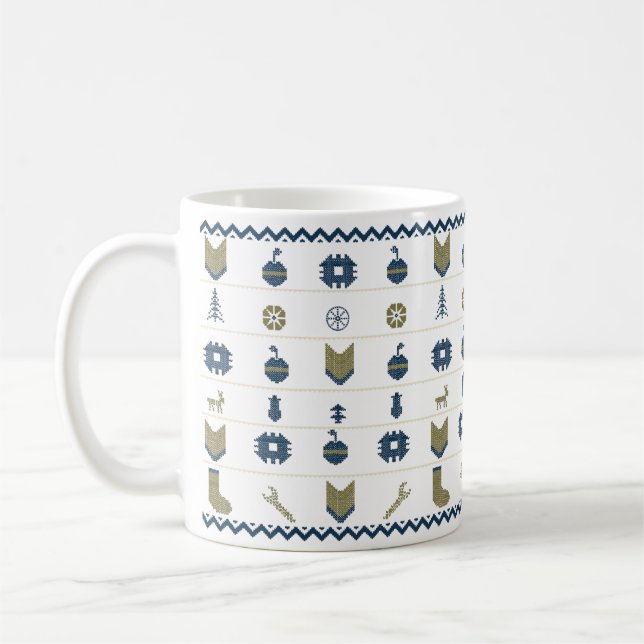 Taza De Café Feo Feliz Navidad (Izquierda)