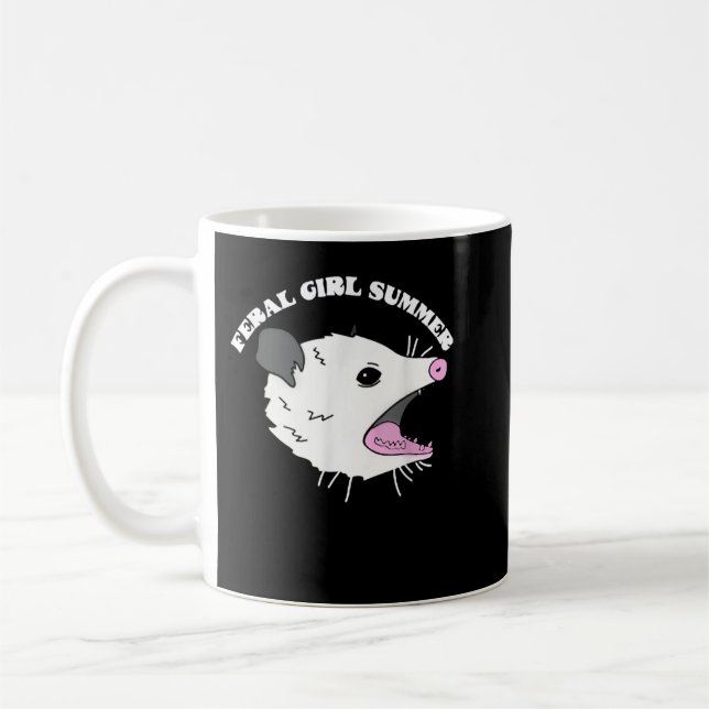 TAZA DE CAFÉ FERAL GIRL SUMMER OPOSSUM  (Izquierda)