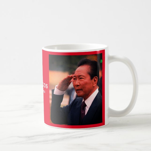 Taza De Café Ferdinand Marcos, Décimo Presidente de Filipinas (Derecha)
