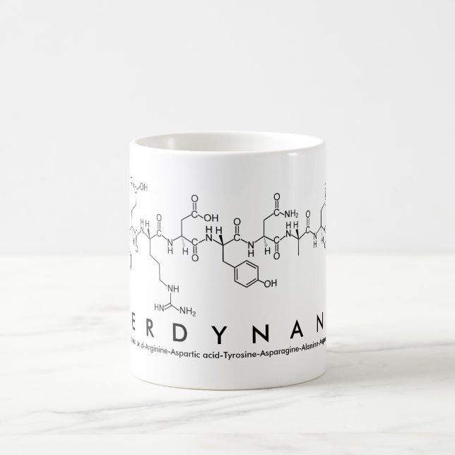 Taza De Café Ferdynand peptide nombre mug (Centro)