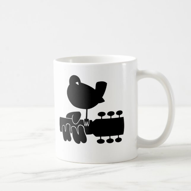Taza De Café Feria de Música y Arte de Woodstock: informal, Woo (Derecha)