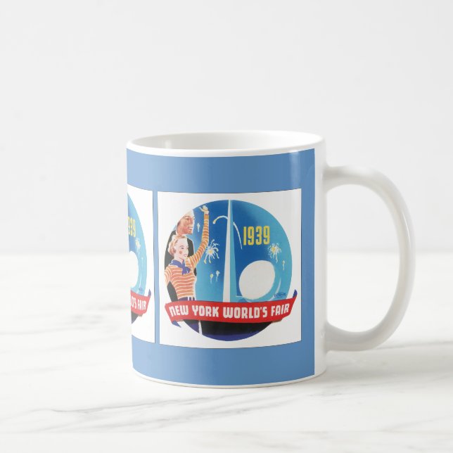 Taza De Café Feria Mundial de Nueva York de 1939 (Derecha)