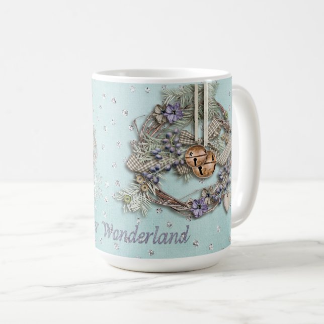 Taza De Café Feriado de navidades - Correa y campanas de jingle (Anverso derecho)