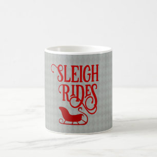 Taza De Café Feriado de Red Sleigh Rides