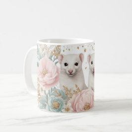 Taza De Café Ferretes singulares y fantasía floral