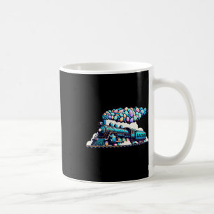 Taza De Café Ferrocarril Bunny Train Pascua Huevos Niños Niños 