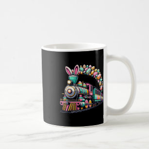 Taza De Café Ferrocarril Bunny Train Pascua Huevos Niños Niños 
