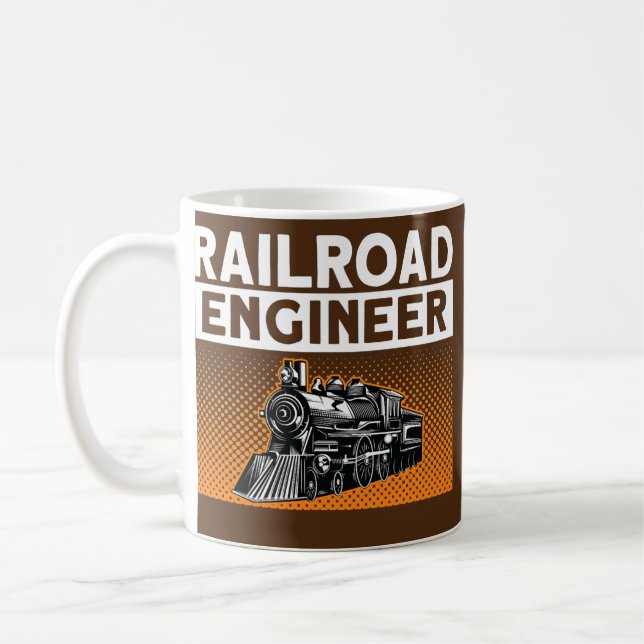 Taza De Café Ferrocarril de Ingeniería Ferroviaria de Adultos (Izquierda)