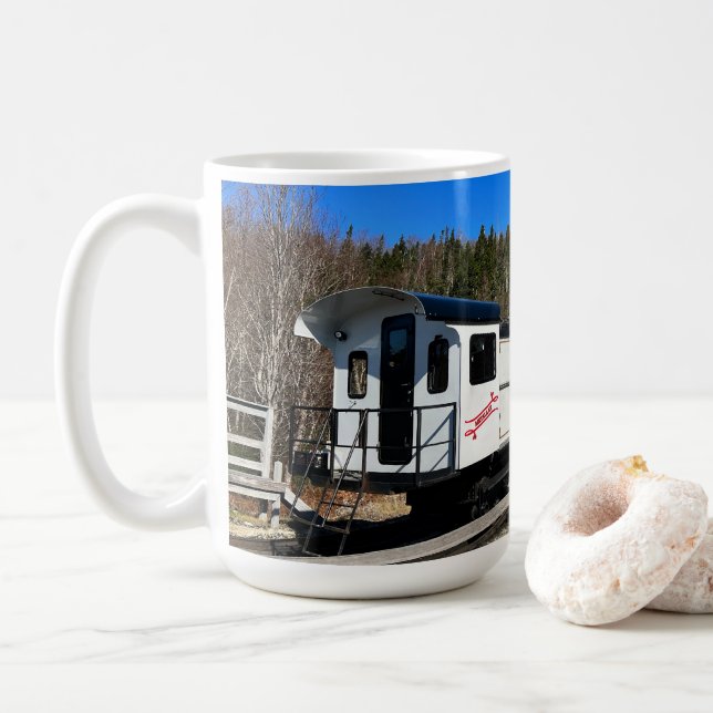 Taza De Café Ferrocarril del Cog del Monte Washington (Con donut)