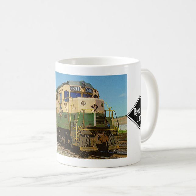 Taza De Café Ferrocarril GP-30 #3601 de la lectura (Anverso derecho)