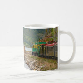 Taza De Café Ferrocarril panorámico del Paso Blanco y la Ruta d